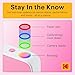 Kodak Printomatic+ Instant Print Digital Camera (Pink) 10MP Portable Camera with Interactive RGB LED Status Indicator, Prints Full-Color Photos on Zink 2x3” Sticky-Backed Photo Paper - Easy & Fun