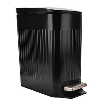 Amazon.com: La Vane 6 Liter / 1.6 Gallon Slim Bathroom Trash Can with ...