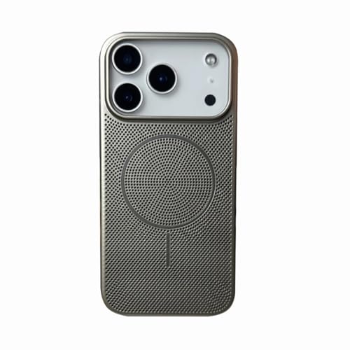 RNOZX iPhone 13 Pro Max�p ���M��p�}�O�l�b�g�P�[�X �ʋC���X�����J�o�[�iiPhone 13 Pro Max�p/�O���[�j