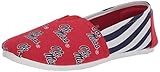 FOCO Ole Miss Rebels NCAA Womens Stripe Canvas Shoes - M