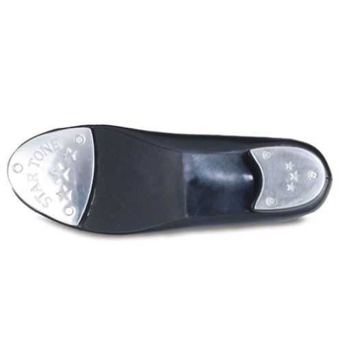 Danshuz Little Girls Black Lace Up Non Skid Tap Shoes Size 122