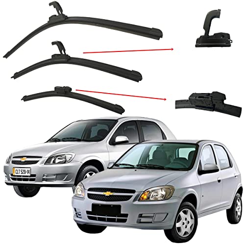 Kit 3 Palhetas Limpador Para-brisa Celta 2000 á 2016