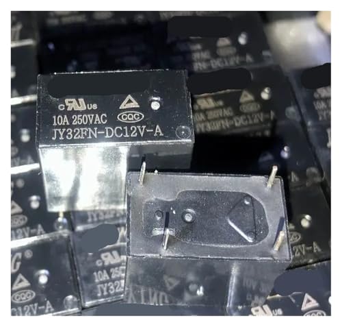 Relais 4 broches JY32FN-DC12V-A mini composant d'interruption 32F-1A-12V-10A de rechange circuit