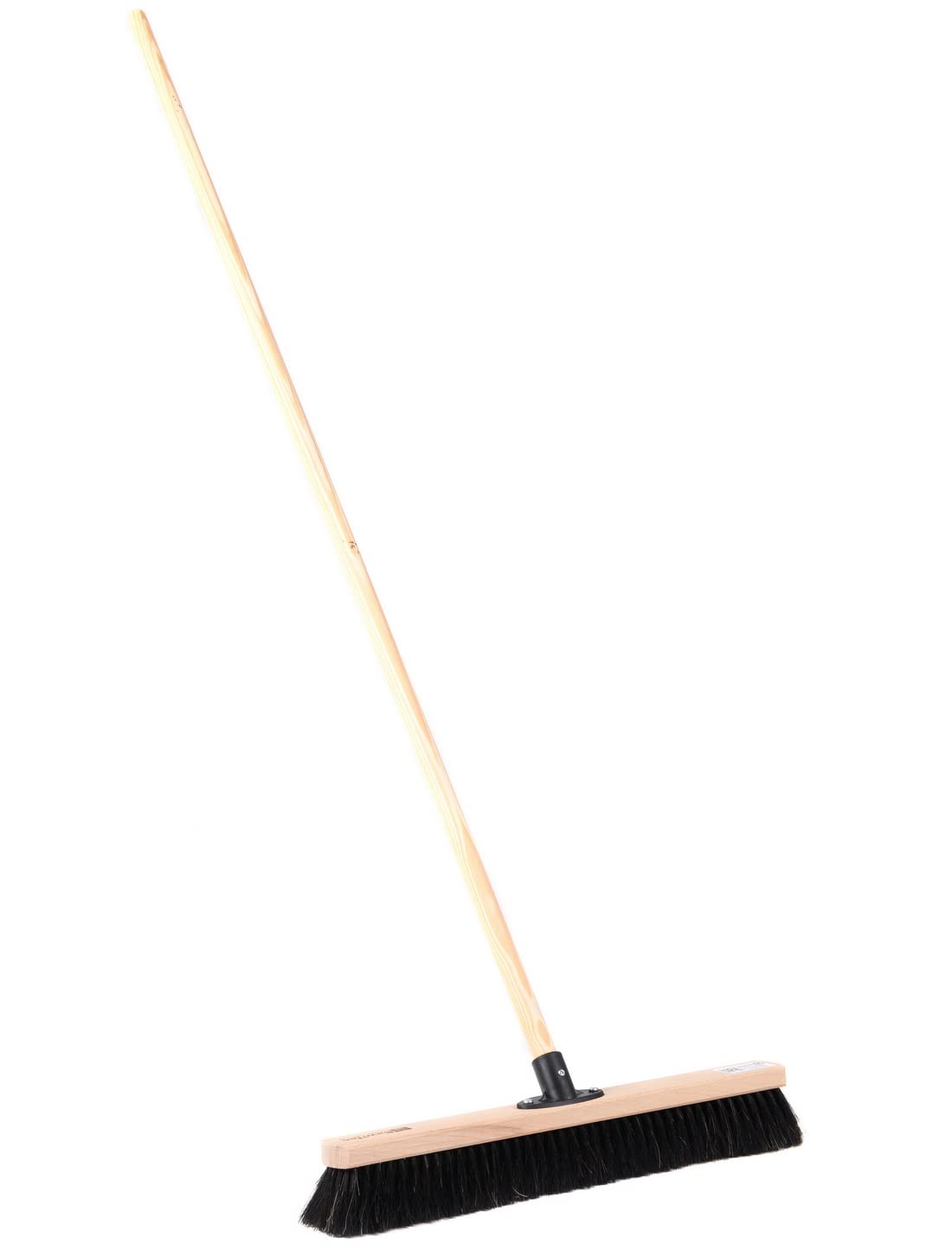 Roßhaar Besen Saalbesen 40cm mit Holzstiel 160cm Lang Stiel weiche Borsten | inkl. Holzstiel 160cm Lang, Weiche Borsten, Für Parkett, Fliesen, Feinsteinzeug, Saalbesen für Innenbereich