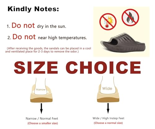 Image of KuaiLu Mens Orthotic Recovery Sandals Arch Support Slides Plantar Fasciitis