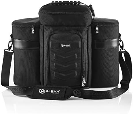 Alpha Designs Meal System - Fully-Loaded Insulated Meal Prep Bag with Alpha Bottle 750, Alpha Bottle XL, Pill Box, Cutlery, 2 x Ice Packs and 3 x Leak-Proof Boxes