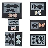 5 Set Leather Bow Tie Template and 1 Set Leather Earring Template for Leather Bows and Earrings...