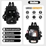 PINCNEL Women Backpack Purse Waterproof Nylon Anti-theft Rucksack Lightweight Shoulder Bag - Image 4