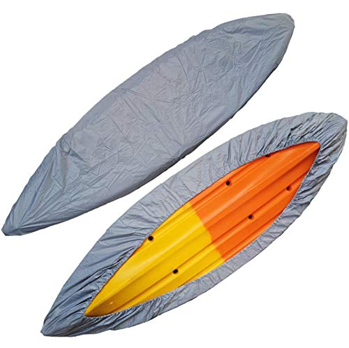Housse pour Canoë et Kayak FBKPHSS en Tissu Oxford Gris, Protection Bateau 4.6 à 5m