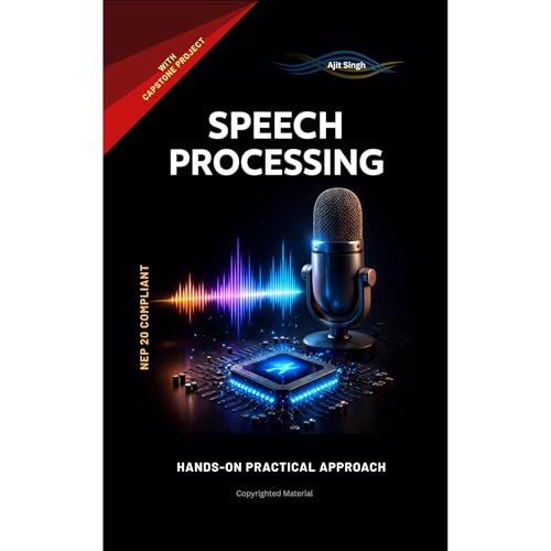 Speech Processing Audiolibro Por Ajit Singh arte de portada