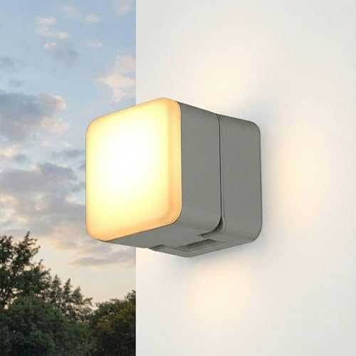 Aplique exterior IP44 con luz LED 750 lm de aluminio moderno
