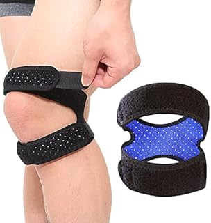 CINLITEK Patellar Tendon Support Strap,Adjustable Knee Stabilizing Brace Support for Pain Relief, Arthritis,Tendonitis,Injury Recovery,Jumper,Running,Tennis,Basketbal and so on（1PCS）