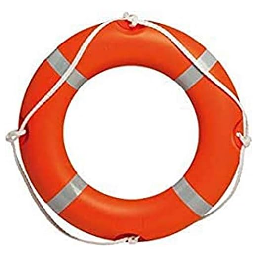 ARTPESCA Salvagente anulare Modello altura veleria San Giorgio Made in Italy omologato normativa Med Nautica