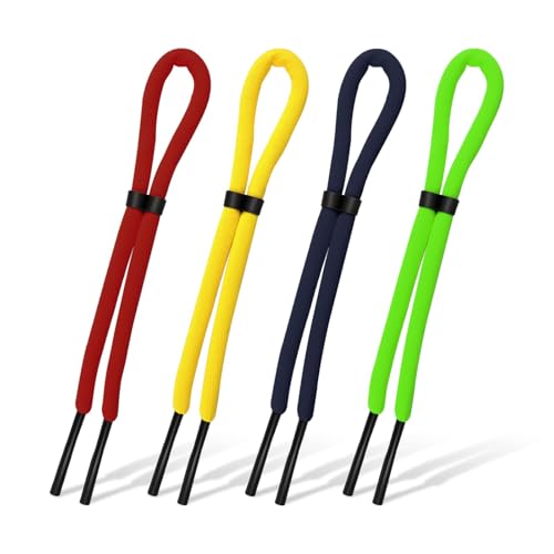 4 Pcs 26 inch Floating Sunglasses Strap, Adjustable Sunglasses Retainer Anti-Lost Eyeglass Straps for Water Sports Boating Kayaking Surfing Men Women