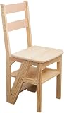 ZEELYDE Poggiapiedi Sgabello,Poggiapiedi Pieghevole Gradino Pieghevole Calcio Retrattile Sedia per Scale Pieghevole in Legno massello Sgabello Multifunzionale per la casa Scala a pioli ascendente di