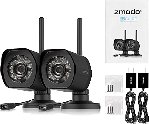 Zmodo 1080P Full Hd Outdoor Weatherproof Wifi Wireless Security Camera System - 2 Pack - Cloud Service Available #TOP4