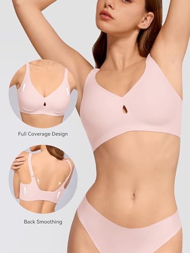 Image of LUCKMEEY Bras for Women No Underwire Wireless Bras - Seamless Push Up Full Coverage Bralettes Comfortable Everyday Bra