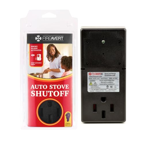 FireAvert - Electric Auto Stove Shut-Off Safety Device (3 or 4 Prong) - As Seen On Shark Tank (4-Prong)