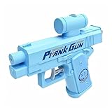 Pistola de Agua de Broma Azul para Hombres – Pistola de Agua de Doble Disparo, Juguete de Prank y Verano, Ideal para Travesuras