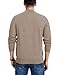 iWoo 1/4 Zip Pullover Mens Long Sleeve Slim Fit Sweaters Mock Neck Casual Dress Sweaters Polo Sweater Camel Large