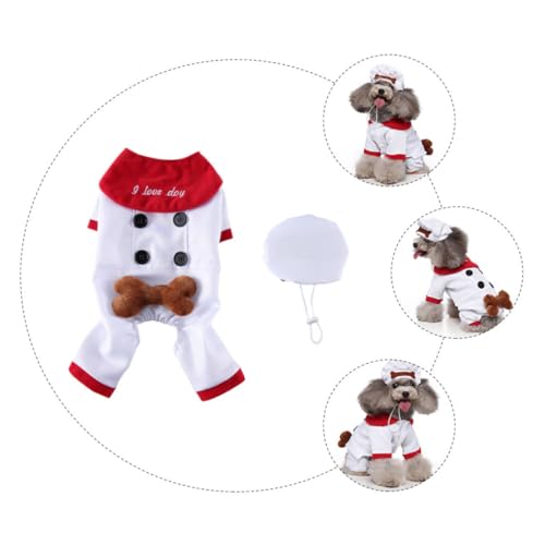 Disfraz para perro talla XL color blanco miniatura 3