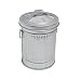 Balvi Cenicero Garbage en Forma de Cubo de Basura con Tapa Metal...