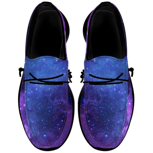 Galaxy Shoes for Women Men Loafers Canvas Slip-on Shoes Gifts for Her Him