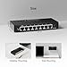 DBIT 8 Port Gigabit Ethernet Switch, Desktop Ethernet Splitter, One-Key VLAN, Independent Uplink Port, Plastic Case, Unmanaged Network Switch, Plug & Play, Fanless Quiet (TXE210)