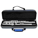 C Tone Holzblasinstrument mit geschlossenem Loch, mit Reinigungstuch, für Live-Auftritte und Übungen, Holzblasinstrument, mit Reinigungsstab und Tuch