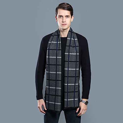 Ohayomi Mens Scarf Winter Fashion Formal Soft Scarves For Men #TOP3