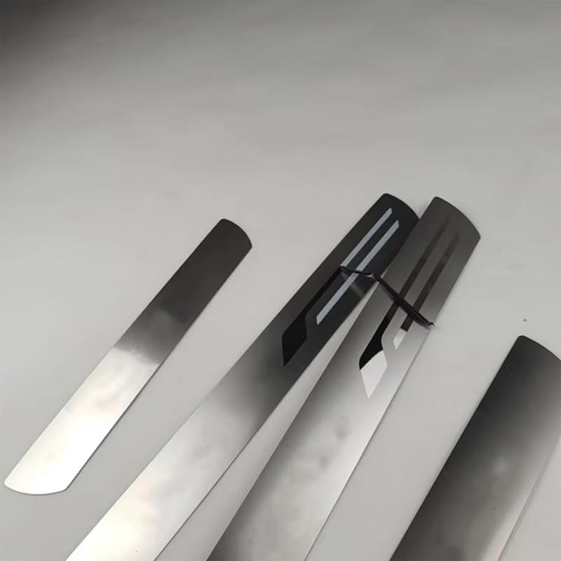 Acciaio Inox Battitacco per Auto per Leapmotor T03 2024-2025, Adesivi di Protezione per Auto Prevenire L'Usura, 4 Pezzi