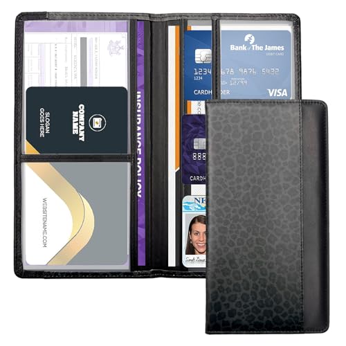 FinestHouse Car Registration and Insurance Holder with Magnetic Closure, Universal