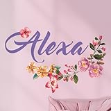 Personalized Name Flower Wall Decals | Name Decals for Girls Bedroom | Watercolor Flowers