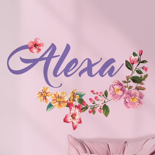 Vinilo decorativo personalizado de flores para pared miniatura 1