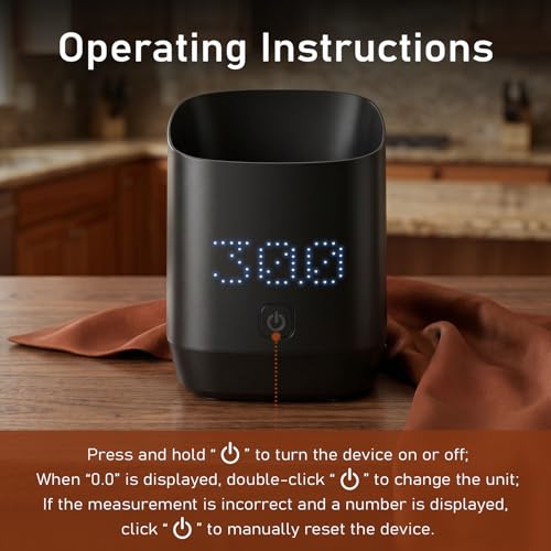 Image of Subscale Digital Dosing Cup with LED Display, 0.1g High Precision Expresso Coffee Scale, Rechargeable Coffee Bean Measurer, Touch Sensitive Brewing Espresso Accessories - Ideal for Coffee Lover Gifts
