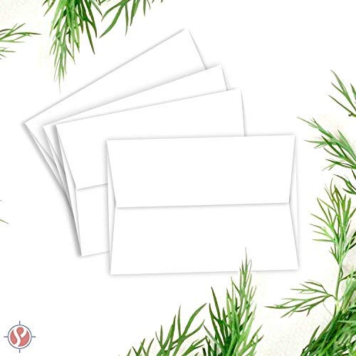 A2-White-Invitation-Envelopes-4-38-x-5-34-Fits-425-x-55-Inch-Invitation-Photo-Wedding-Announcement-Bulk-Pack-of-1000-Envelopes