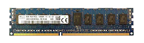 SK Hynix 8GB Unknown RAM module โ HYNIX HMT41GR7BFR4A-PB PC3L-12800R DDR 1600 8GB ECC REG 1RX8 (for Server ONLY)