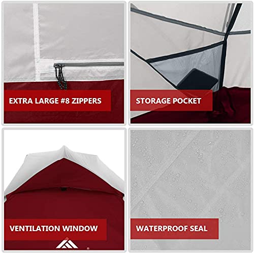 Carpa para 2 personas impermeable y resistente al viento miniatura 5