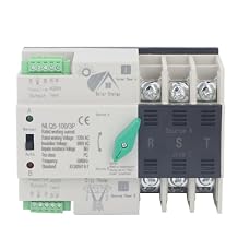 Power Automatic Transfer Switch 3P 220V 63A/100A Generator Changeover Switch Electrical Selector Emergency Power Mini ATS Din Rail Mounted