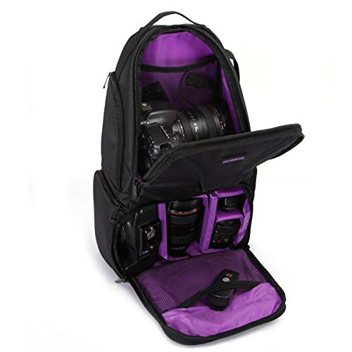 AHWZ Honda Mochila Slingshot Edge Bolsa cámara Impermeable Caso para SLR DSLR y cámaras sin Espejo para Canon Sony Nikon,Purple