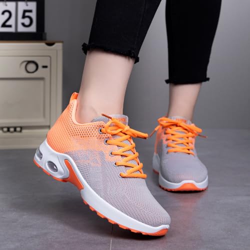 Image of Padgene Womens Sneakers Air Cushion Running Shoes Lightweight Tennis Walking Shoes Mesh Breathable Gym Work Fashion Sneakers Athletic Comfortable Casual