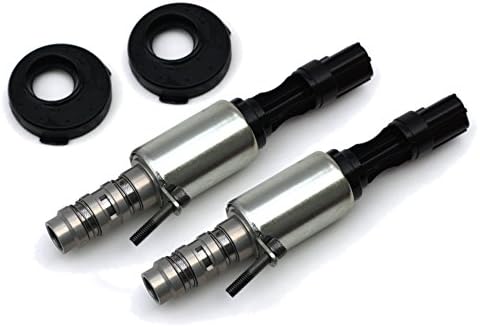 Set Pair 2 VCT Variable Camshaft Cam Timing Solenoid Oil Control Valve VVTi Timing for Ford 4.6L 281 5.4L 330 3V with Seal an Screw 8L3Z-6M280-A 3L3Z-6C535-AA 1 3/4 Seal Older Style UPDATED DESIGN