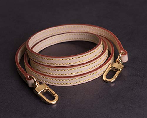 Vachetta Alça longa de couro para bolsa de ombro alça transversal longa para bolsas pequenas Pochett