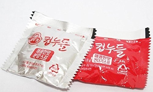Ottugi Korean Instant Diet Ramen Low Calories 120Kcal Diet Snack,Hot Soup Noodle (Spicy Noodles Flavour, 120Kcal X 15Pcs) #TOP4