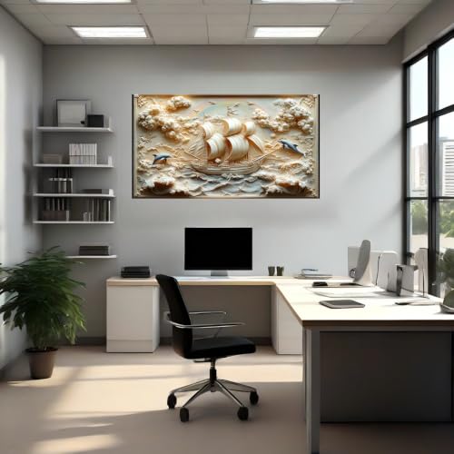 Calcomanías de pared velero autoadhesivas para disimular imperfecciones y renovar paredes 4