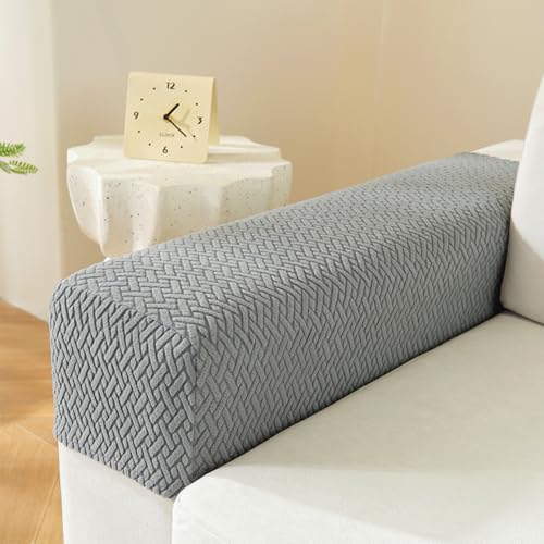 Hearda Housse Accoudoir Canapé Lot de 2, Élastiques Housse Accoudoir et Canapé Extensible...