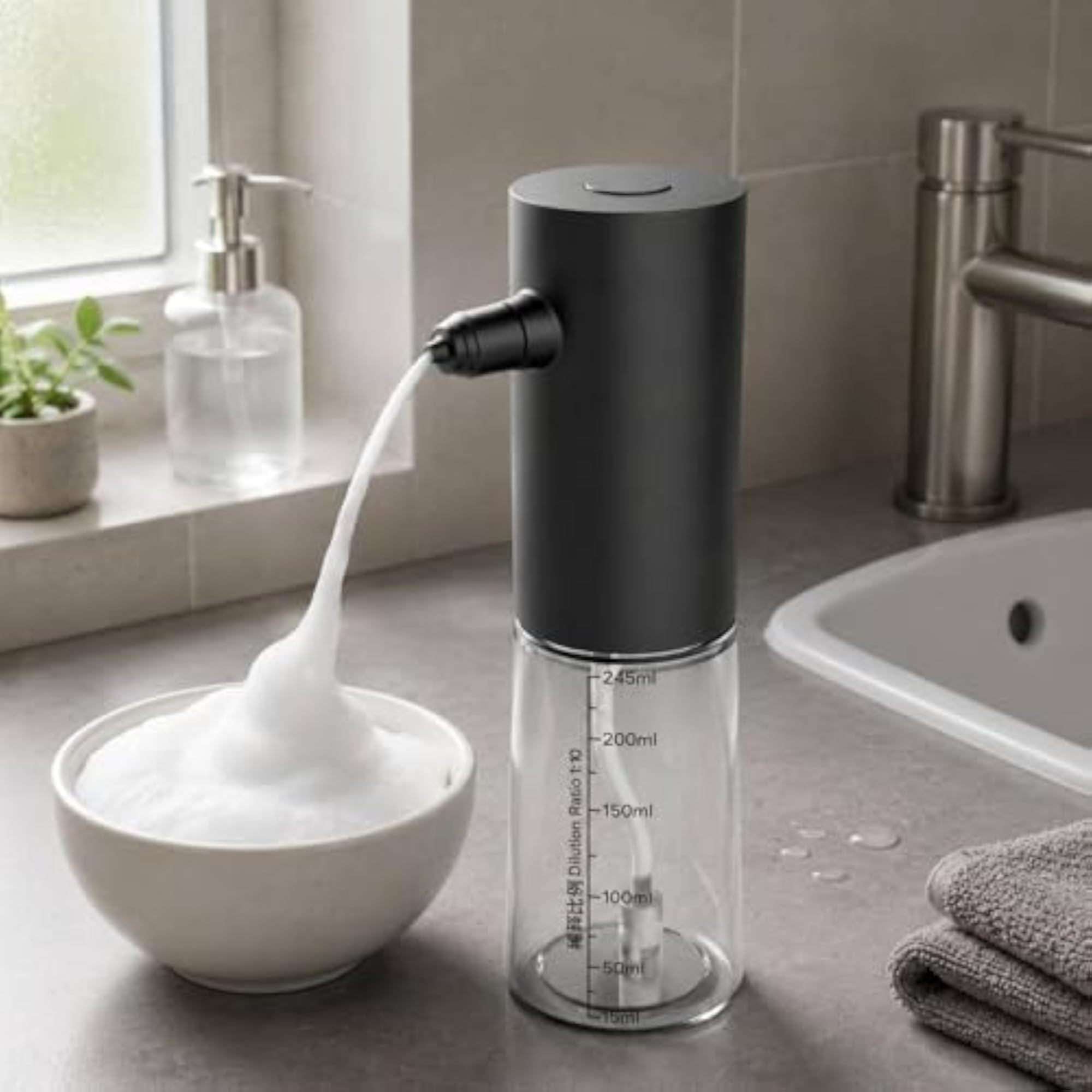 Rechargeable Foaming Pump Shampoo Foam Sprayer