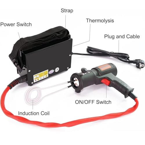 Chauffage à induction magnétique portable pour retirer écrous rouillés