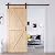 EaseLife 36in x 80in Sliding Barn Door with 6.6FT Barn Door Hardware Kit & Handle Included,Easy Install,DIY Assemblely,Apply to Interior Rooms & Storage Closet,K-Frame