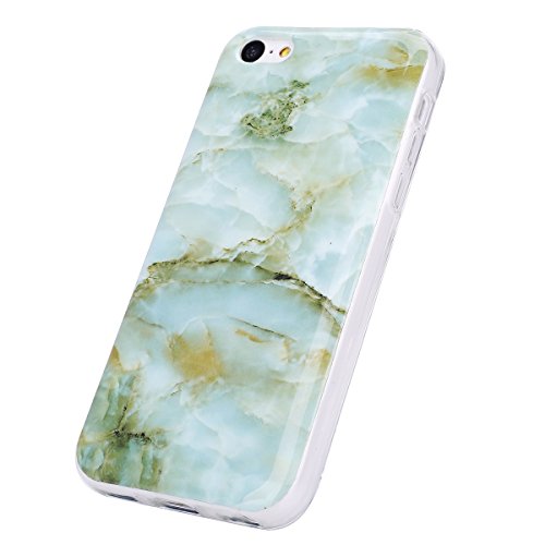 Iphone 5C Case, Phezen Imd Green Marble Pattern Imd Design Cute Creative Anti-Scratch Bumper Ultra Slim Tpu Soft Case Rubber Silicone Skin Cover For Iphone 5C #TOP1